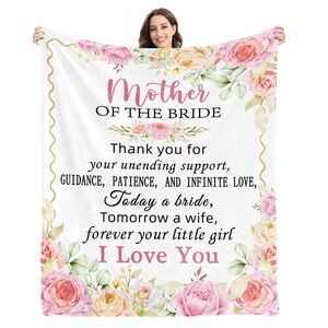 Mother Of The Bride Gift Blanket From Bride At Wedding Engagement Bridal Shower